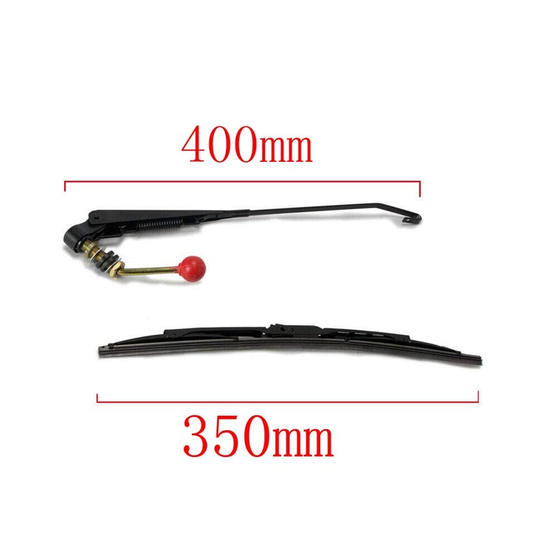 ConPus UTV Manual Wiper Hand Operated Windshield Wiper for Polaris Ranger 570 800 900 1000, Polaris RZR 800 900 1000 XP, Polari General 1000 Can Am Kawasaki Honda Pioneer Golf Cart Hand Operated Wiper - Image 5